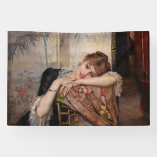 Albert Edelfelt - The Parisienne / Virginie Banner