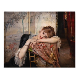 Albert Edelfelt - The Parisienne / Virginie Fotodruck