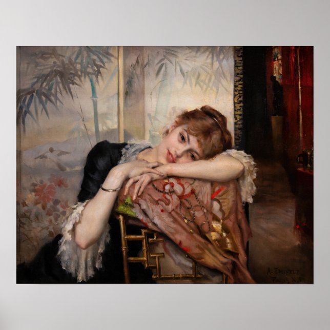 Albert Edelfelt - The Parisienne / Virginie Poster (Vorne)