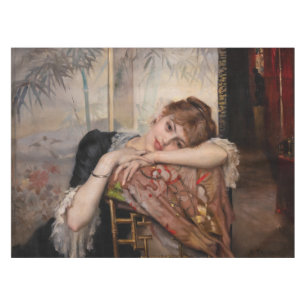 Albert Edelfelt - The Parisienne / Virginie Tischdecke