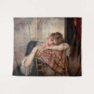 Albert Edelfelt - The Parisienne / Virginie Wandteppich