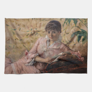 Albert Edelfelt - The Reading Parisienne Geschirrtuch