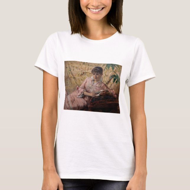 Albert Edelfelt - The Reading Parisienne T-Shirt (Vorderseite)