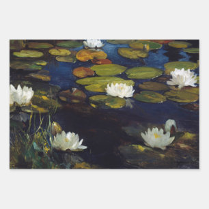 Albert Edelfelt - Water Lilies, Studie Geschenkpapier Set