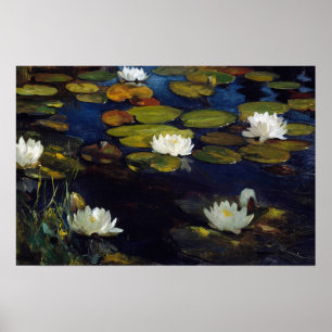 Albert Edelfelt - Water Lilies, Studie Poster