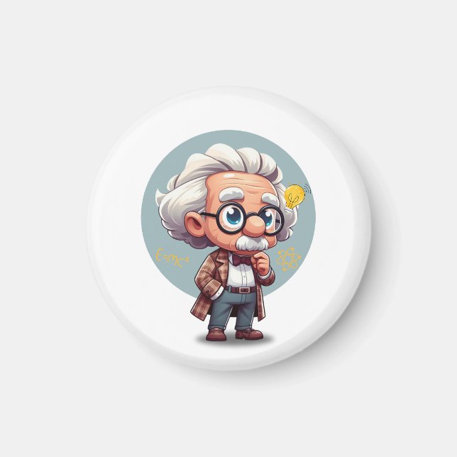 Albert Einstein 2 Magnet (Vorne)