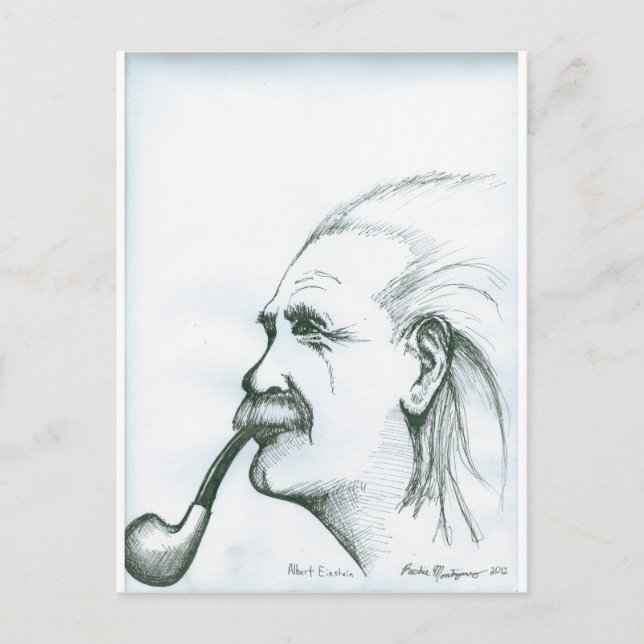 Albert Einstein.jpg Postkarte (Vorderseite)