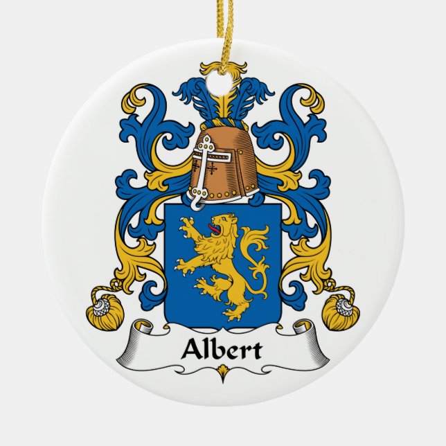 Albert-Familienwappen Keramikornament (Vorne)