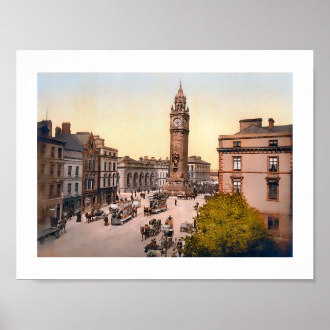 Albert Memorial Clock, Belfast Irland Poster (Vorne)