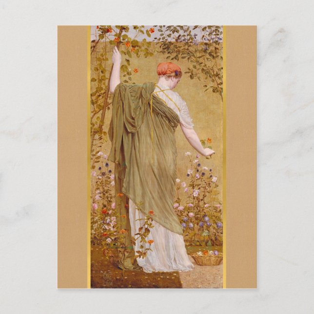 Albert Moore A garden CC0724 Postcard Postkarte (Vorderseite)