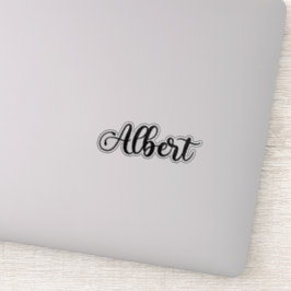 Albert Name - Handgeschriebene Kalligrafie Aufkleber