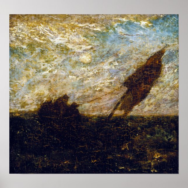 Albert Pinkham Ryder Die Verschwendung der Gewässe Poster (Vorne)