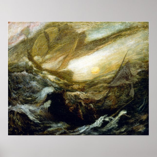 Albert Pinkham Ryder Flying Dutchman Poster (Vorne)