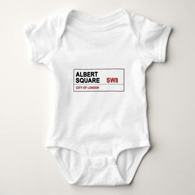 Albert Square London England Baby Strampler (Vorderseite)