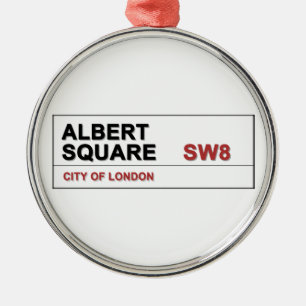 Albert Square London England Ornament Aus Metall