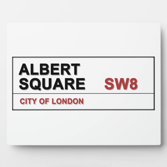 Albert Square London Fotoplatte (Vorderseite)