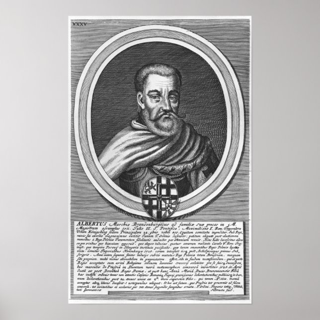 Albert von Brandenburg Poster (Vorne)