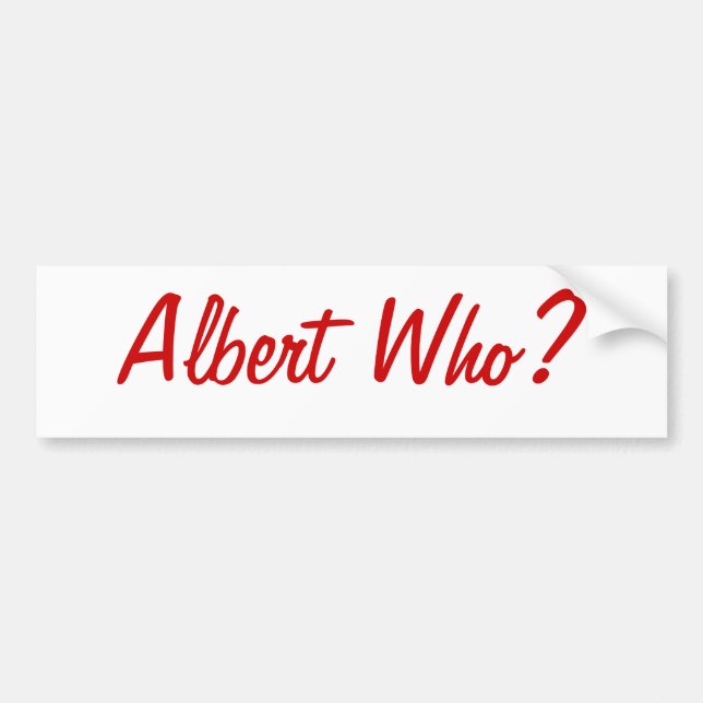 Albert wer? St.- LouisAutoaufkleber Autoaufkleber (Vorne)