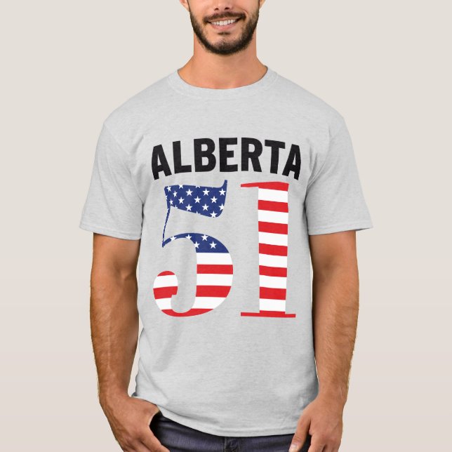 Alberta 51. American Staat WEXIT T-Shirt (Vorderseite)