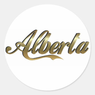 Alberta-Aufkleber Runder Aufkleber