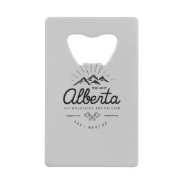 Alberta Berge rufen mich an, ich muss Monotone geh Geldbeutel Flaschenöffner