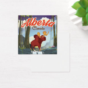 Alberta Canada Cartoon Reiseplakat