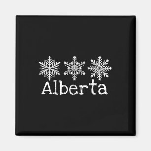 Alberta Canada Ski Ski Ski Skifahren Winterschneef Magnet