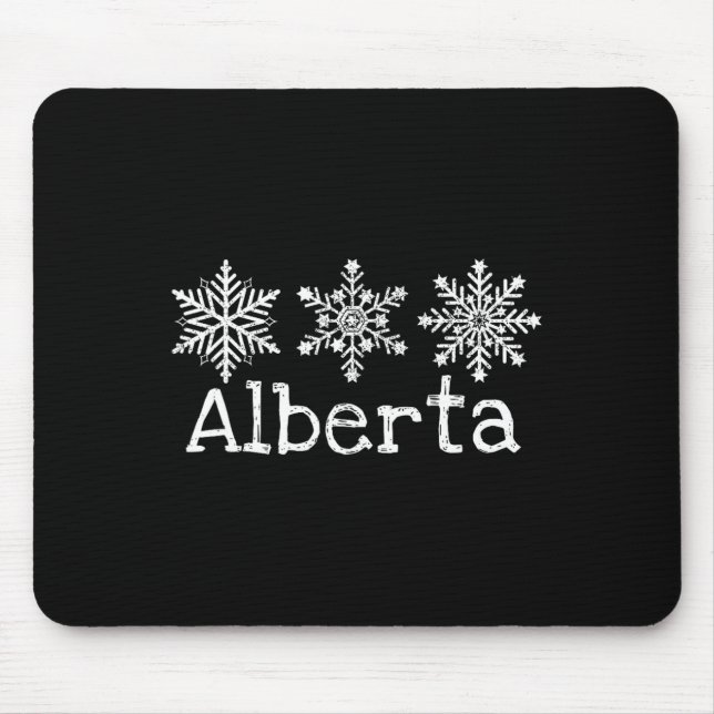 Alberta Canada Ski Ski Ski Skifahren Winterschneef Mousepad (Vorne)