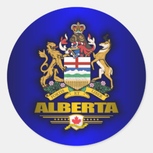 Alberta COA Runder Aufkleber