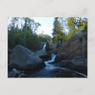 Alberta Falls at Sunrise at Rocky Mountains Postkarte