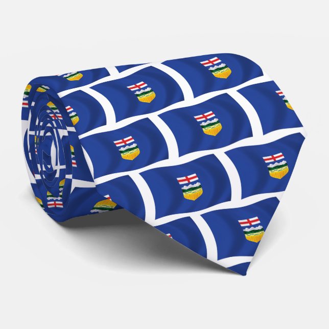 Alberta Flag Krawatte (Gerollt)
