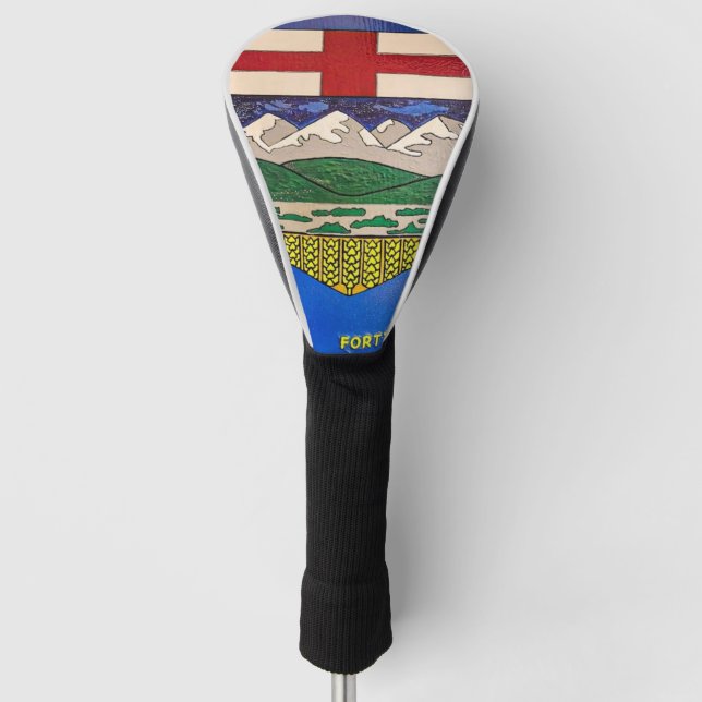 Alberta Flag Painting Golf Headcover (Vorderseite)