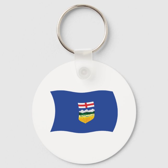 Alberta Flag Schlüsselanhänger (Vorderseite)