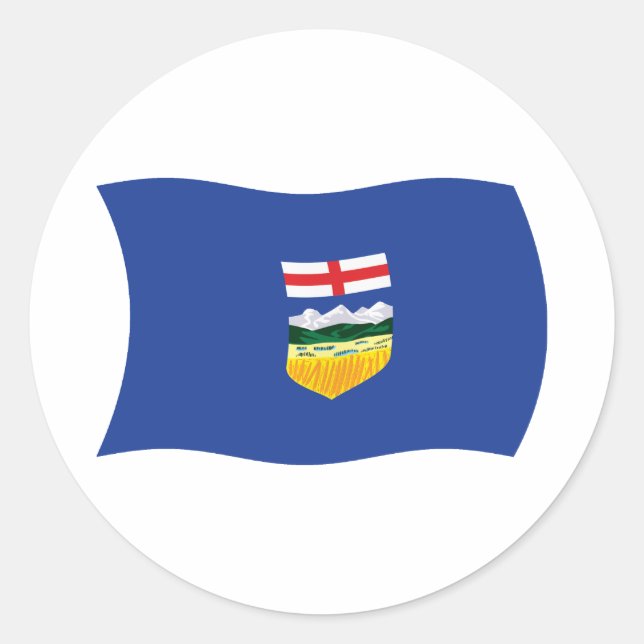 Alberta Flag Sticker (Vorderseite)