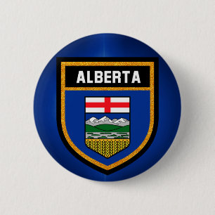 Alberta-Flagge Button