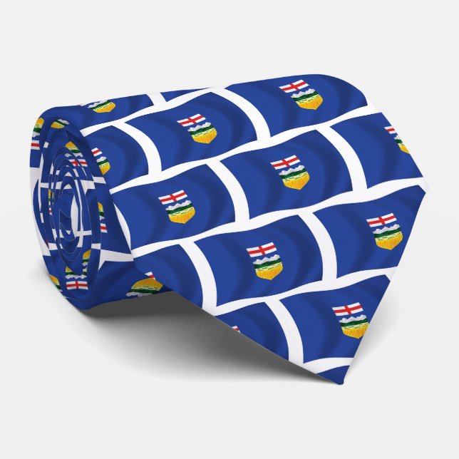 Alberta-Flagge Krawatte (Gerollt)