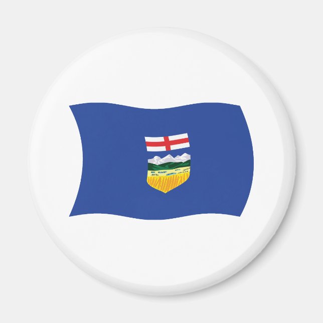 Alberta-Flagge-Magnet Magnet (Vorne)