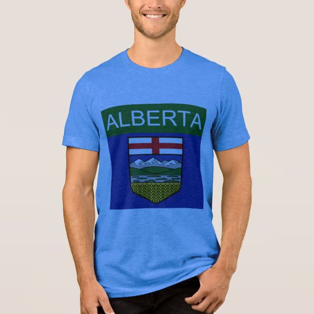 Alberta-Flagge Tri-Blend Shirt (Vorderseite)