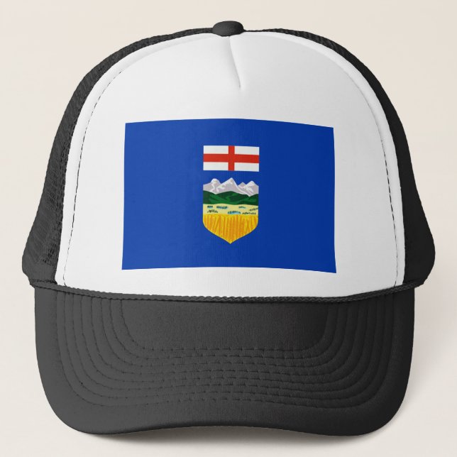 Alberta-Flagge Truckerkappe (Vorderseite)