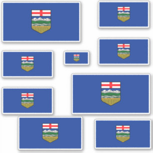 Alberta Flags Graphic Aufkleber
