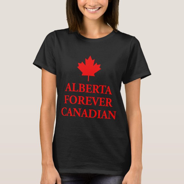 Alberta Forever Kanadier T-Shirt (Vorderseite)