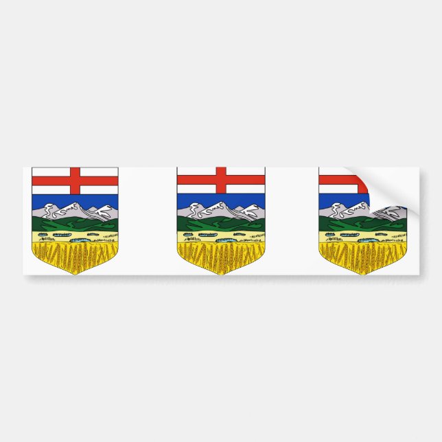 Alberta, Kanada Autoaufkleber (Vorne)