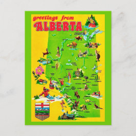 Alberta Kanada Vintage-Postkarte Postkarte