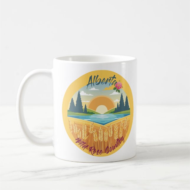 Alberta: Land der wilden Rose Kaffeetasse (Links)