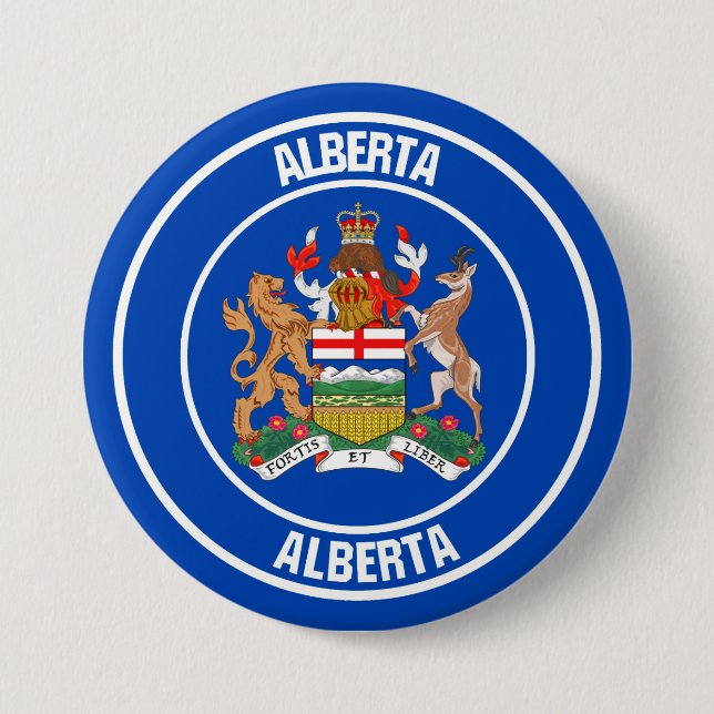 Alberta-RundEmblem Button (Vorderseite)