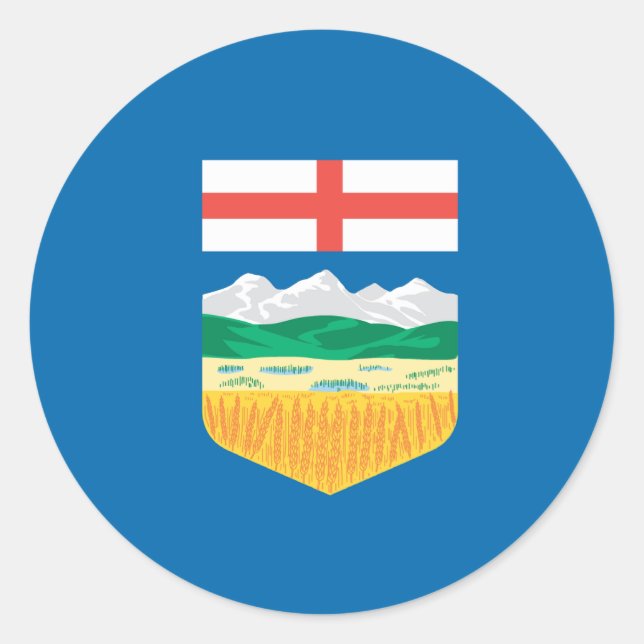ALBERTA RUNDER AUFKLEBER (Vorderseite)