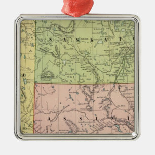 Alberta, Saskatchewan Ornament Aus Metall