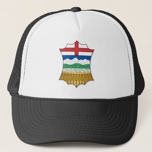 Alberta-Wappen Truckerkappe (Vorderseite)
