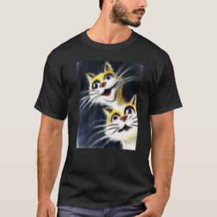 Alberte Kätzchen zwei weiße Katzen T-Shirt