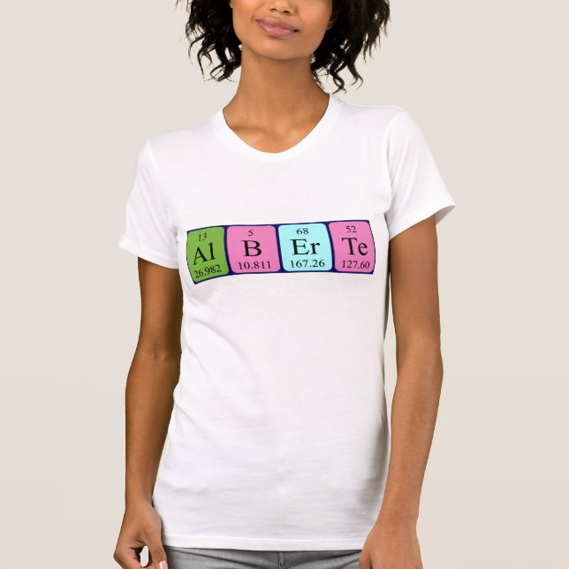 Alberte Periodenname Shirt (Vorderseite)